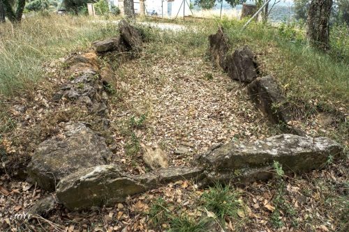 Dolmen del Turó de Sant Dalmau Canet d Adri Girona. Cataluña
