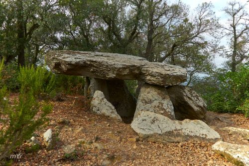 Dolmen dels Tres Peus Sant Climent de Peralta, Girona Cataluña