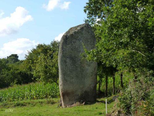 Menhir  Men-Bras Trégrom Lannion Côtes-d'Armor Bretaña