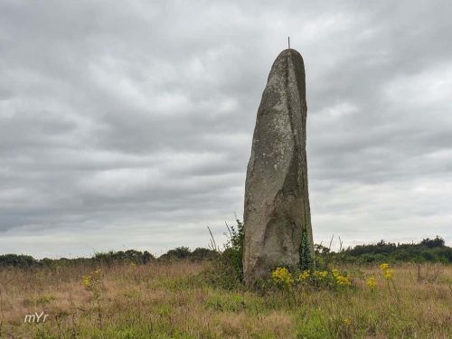 Menhir de Crec'h Coulm Pédernec  Guingamp Côtes-d'Armo Breetaña