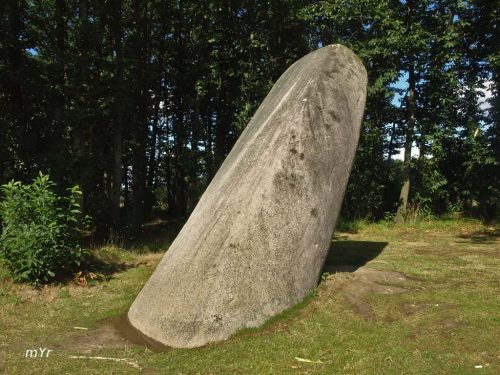 Menhir de La Pierre Longue Saint-Samson-sur-Rance Dinan Côtes-d'Armor Bretaña