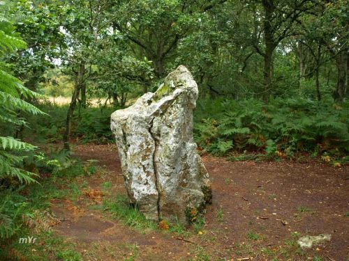 Menhir la Chais à Margot Meslin Côtes-d'Armor Brretaña