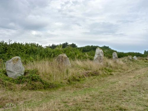 Alineamiento de la Madeleine Plomeur Quimper Finistère Bretaña