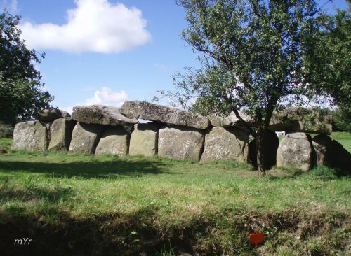 Allée couverte Mougau F1 Commana Morlaix Finistère Bretaña