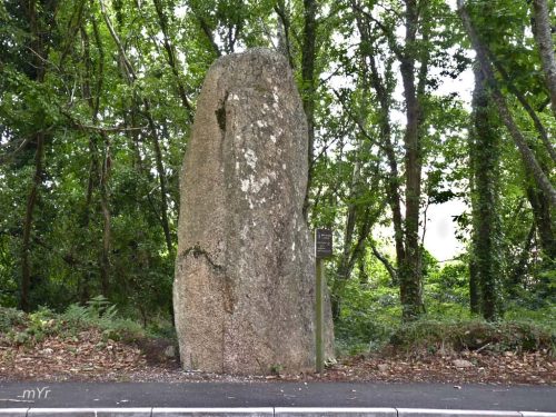 Menhir de Belle Vue  Moelan sur Mer Finistère Bretaña