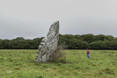 Menhir de Carn Loperhet  F2 Brest Finistère Bretaña