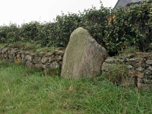 Menhir de Kerlaguen Landunvez  Brest  Finistère Bretaña