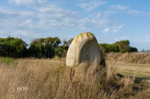 Menhir de Lanvenaël B  Plomeur Quimper Finistère Bretaña