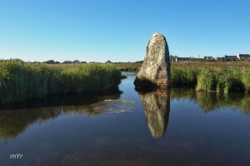 Menhir de Lehan Treffiagat Quimper Finistère Bretaña