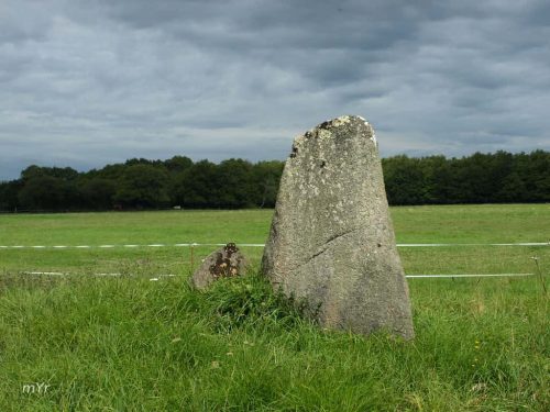 Menhir de Mescléo  Moelan sur Mer Finistère Bretaña