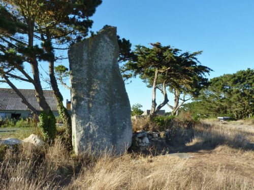 Menhir de Reun Squividan Treffiagat Quimper Finistère Bretaña