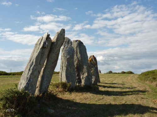 Alineamiento  Vieux-Moulin F1 Plouharnel Lorient Morbihan Bretaña