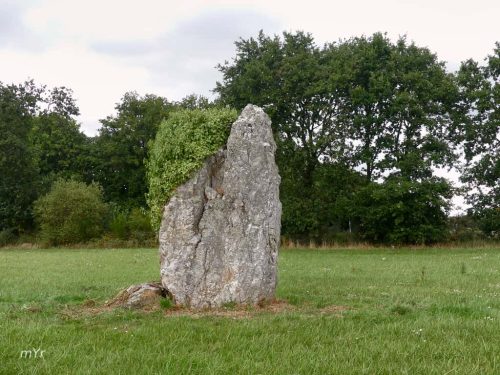 Menhir La Piprais Monterrein Redon Morbihan Bretaña