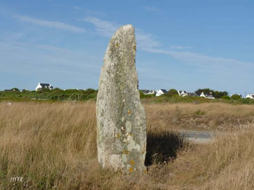 Menhir de la Pointe-de-Guéritte Quiberon Lorient  Morbhian Bretaña