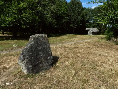 Dolmen y menhir de Chez Monteau Saint-Auvent Rochechouart Haute-Vienne
