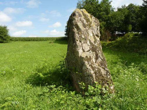 Menhir de la Rebeyrolle Saint-Priest-la-Feuille Guéret Creuse. Nueva Aquitania